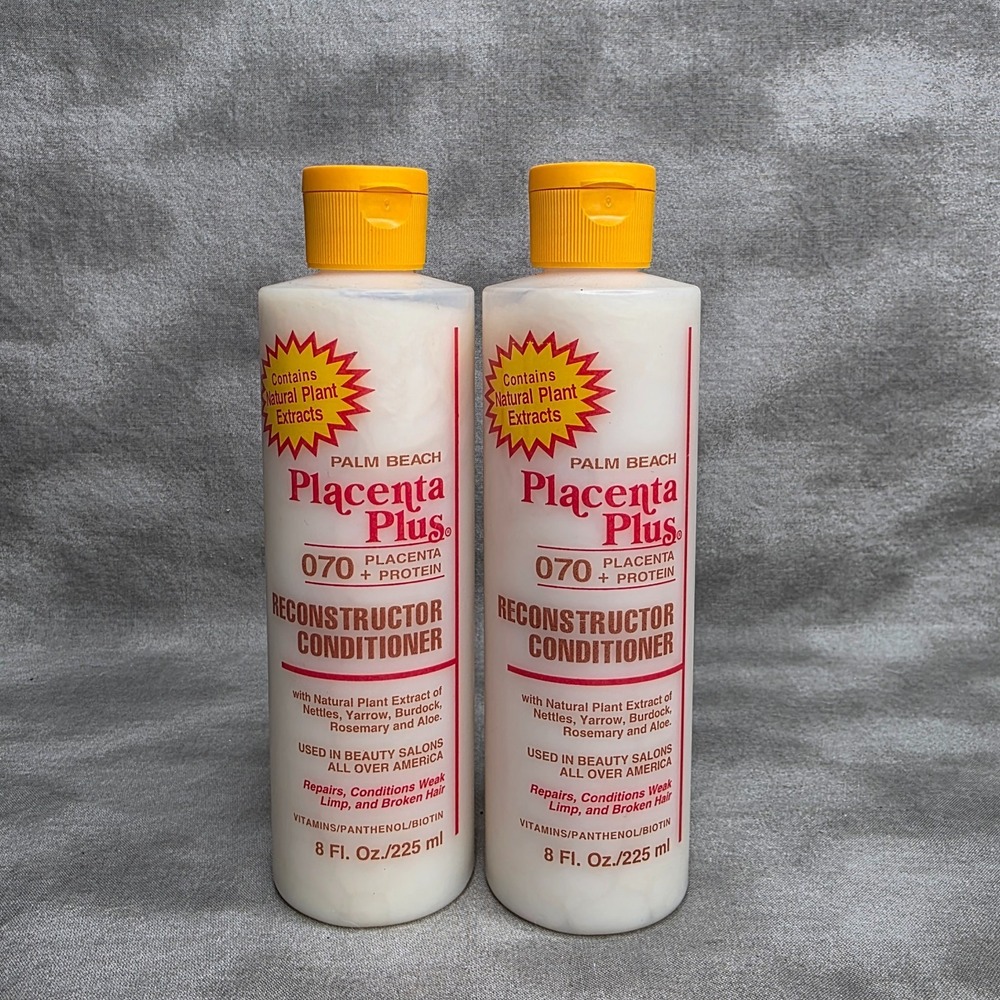 (X2) PLACENTA PLUS Hair Palm Beach 070 + Protein RECONSTRUCTOR CONDITIONER 8 oz